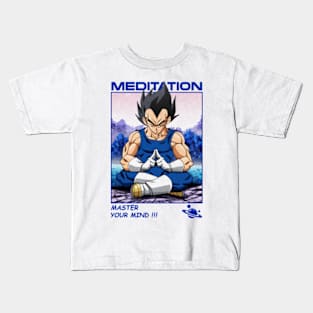 MEDITATION - VEGETA Kids T-Shirt